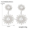 Wholesale 316L Stainless Steel Geometric Retro Temperament Earrings Gold Plated