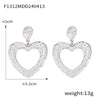 Wholesale 316L Stainless Steel Geometric Retro Temperament Earrings Gold Plated