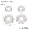 Wholesale 316L Stainless Steel Geometric Retro Temperament Earrings Gold Plated
