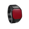 Wholesale Titanium Steel Geometric Ring With Electroplating Simple Style Unisex