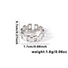 Wholesale Titanium Steel Geometric Ring With Heart Shape Flower Leaves Letters Numbers And Text Patterns And Electroplating Treatment