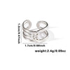 Wholesale Titanium Steel Geometric Ring With Heart Shape Flower Leaves Letters Numbers And Text Patterns And Electroplating Treatment