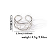 Wholesale Titanium Steel Geometric Ring With Heart Shape Flower Leaves Letters Numbers And Text Patterns And Electroplating Treatment