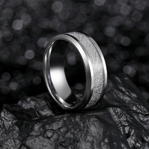 Wholesale Titanium Steel Geometric Ring With Polishing Treatment For Men And Women