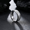 Wholesale Titanium Steel Geometric Ring With Polishing Treatment For Men And Women