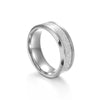 Wholesale Titanium Steel Geometric Ring With Polishing Treatment For Men And Women