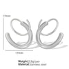 Wholesale 316L Stainless Steel Geometric Rotating Earrings Electroplated Unisex Minimalist Fashion Ear Jewelry
