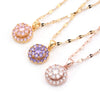 Wholesale Titanium Steel Geometric Rotating Necklace For Female With Electroplating And Water Wave Chain