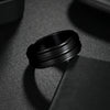 Wholesale Titanium Steel Geometric Rotating Ring Jewelry Stressrelief Hand Accessory Electroplated Unisex