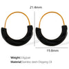 Wholesale 316L Stainless Steel Geometric Round Oil Drop Enamel Earrings For Women With Electroplating