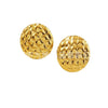 Wholesale Titanium Steel Geometric Round Plaid Fashion Earrings Polish Processing