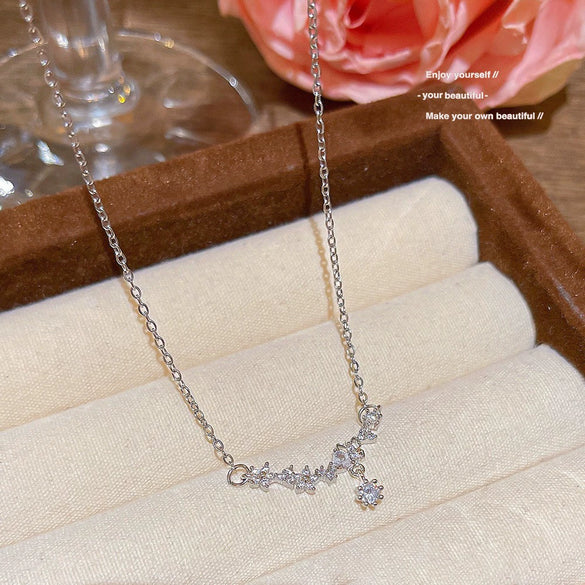Wholesale Titanium Steel Geometric Ruyi Safe Lock Pendant Necklace For Women With Electroplating And Cross Chain