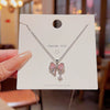 Wholesale Titanium Steel Geometric Ruyi Safe Lock Pendant Necklace For Women With Electroplating And Cross Chain