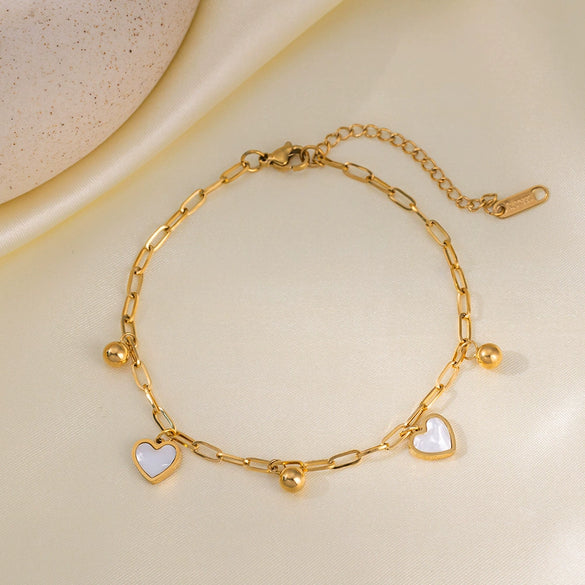 Wholesale Titanium Steel Geometric Shape Women's Anklet Simple Highend Fashion