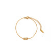 Wholesale Titanium Steel Geometric Simple Bracelet With Pearl Sailor Buckle Electroplated