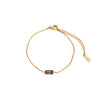 Wholesale Titanium Steel Geometric Simple Bracelet With Pearl Sailor Buckle Electroplated