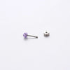 Wholesale Titanium Steel Geometric Simple Style Electroplated Ear Nail For Women