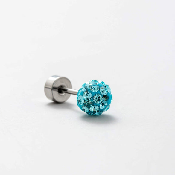 Wholesale Titanium Steel Geometric Simple Style Electroplated Ear Nail For Women