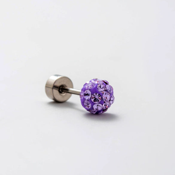 Wholesale Titanium Steel Geometric Simple Style Electroplated Ear Nail For Women