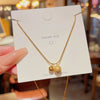 Wholesale Titanium Steel Geometric Snake Bone Chain Pendant Necklace For Women Light Luxury Electroplating Style