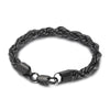Wholesale Titanium Steel Geometric Sporty Style Spiral Hemp Rope Twist Chain Women's Bracelet
