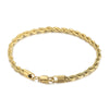 Wholesale Titanium Steel Geometric Sporty Style Spiral Hemp Rope Twist Chain Women's Bracelet