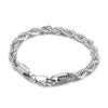 Wholesale Titanium Steel Geometric Sporty Style Spiral Hemp Rope Twist Chain Women's Bracelet