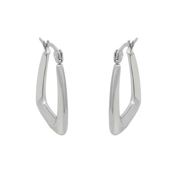 Wholesale Titanium Steel Geometric Square Earrings For Women Electroplated Simple Fashion Design