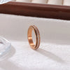 Wholesale Titanium Steel Geometric Star Electroplated Ring Simple Style Unisex