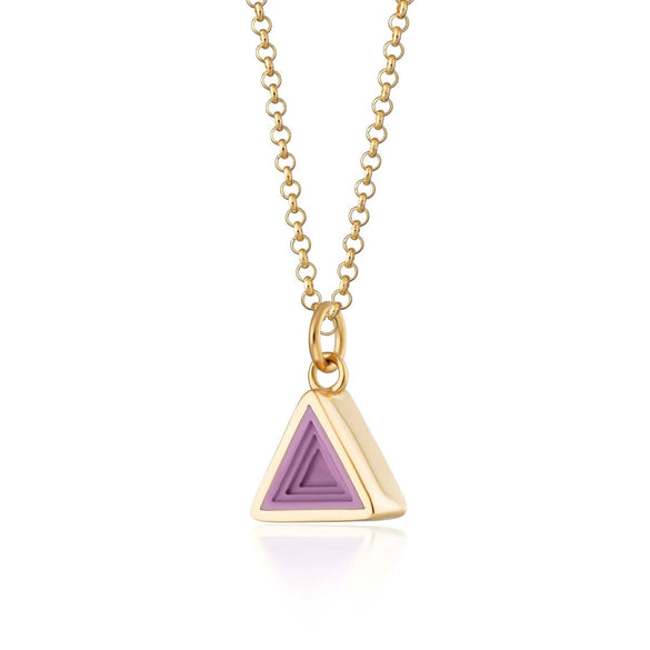 Wholesale Titanium Steel Geometric Star Love Necklace Vacuum Gold Plated