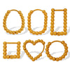 Wholesale 316L Stainless Steel Geometric Stud Earrings For Women Simple Retro Style With Gold Beads And Electroplating