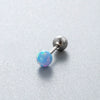 Wholesale Titanium Steel Geometric Style Earrings With Gems