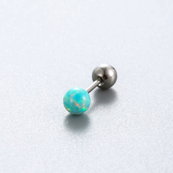 Wholesale Titanium Steel Geometric Style Earrings With Gems