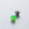 Wholesale Titanium Steel Geometric Style Earrings With Gems