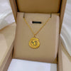Wholesale Titanium Steel Geometric Style Electroplated Necklace For Women