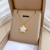 Wholesale Titanium Steel Geometric Style Electroplated Star Mermaid Necklace Unisex