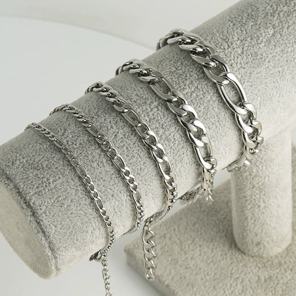 Wholesale 316L Stainless Steel Geometric Style Electroplated Unisex Bracelet
