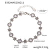 Wholesale Titanium Steel Geometric Style Inlay Zircon Bracelet