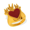 Wholesale 316L Stainless Steel Geometric Style Love Ring For Women With Electroplating Process