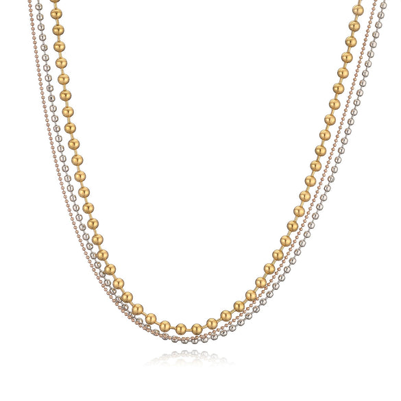 Wholesale Titanium Steel Geometric Style Necklace For Women Gold Plated