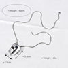 Wholesale Titanium Steel Geometric Style Welding Mask Necklace Pendant With Electroplating For Men And Women