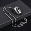 Wholesale Titanium Steel Geometric Style Welding Mask Necklace Pendant With Electroplating For Men And Women