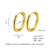 Wholesale Titanium Steel Geometric Style Women's Classic Earrings With Polishing Treatment