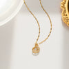 Wholesale Titanium Steel Geometric Swan Necklace With Electroplating For Women