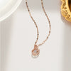 Wholesale Titanium Steel Geometric Swan Necklace With Electroplating For Women
