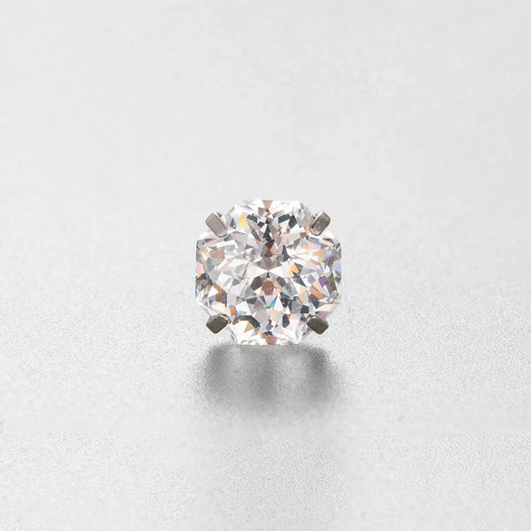 Wholesale Titanium Steel Geometric Sweet Style Zirconia Stud Earrings For Women
