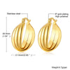 Wholesale Titanium Steel Geometric Threering Threecolor Earrings With Electroplating