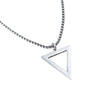 Wholesale Titanium Steel Geometric Triangle Pendant Necklace With Electroplating For Men