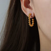 Wholesale Titanium Steel Geometric Ushaped Nonfading Earrings With Electroplating For Women