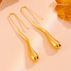 Wholesale Titanium Steel Geometric Water Drop Earrings Retro Style